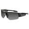 Ergodyne Dagr, Safety Glasses, Smoke Lens, Black Frame, Wraparound 52030 - alternate 2